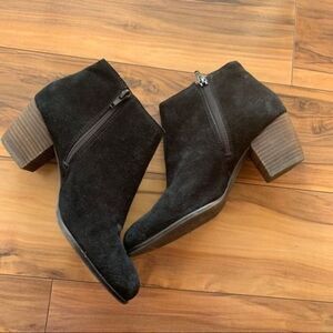 Lucky Brand tulayne leather upper ankle booties 7